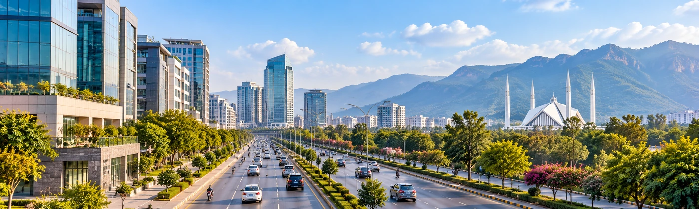 Pakistan city skyline